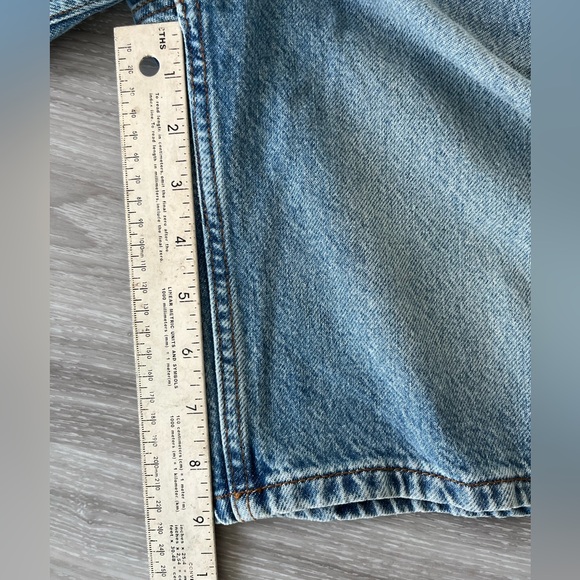 Cotton On 26 in Super Baggy Jort 5 Pocket Blue Jean Shorts 9” Inseam - Picture 7 of 8